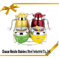 Stainless Steel colorful cruet set